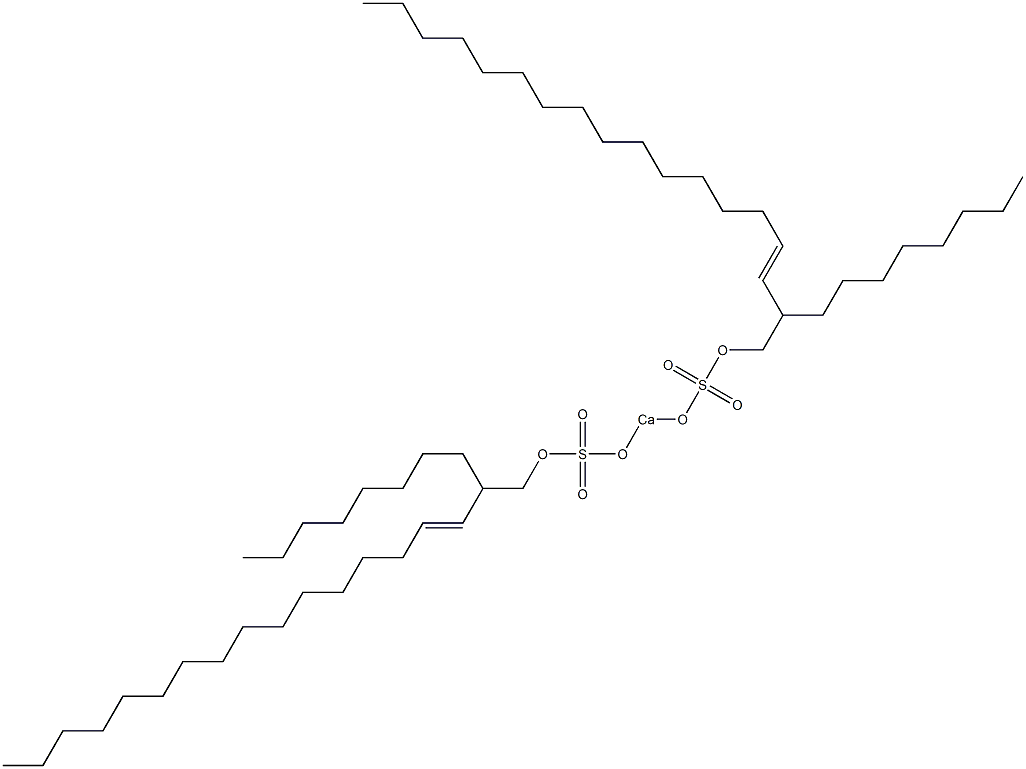 Bis(2-octyl-3-octadecenyloxysulfonyloxy)calcium Struktur