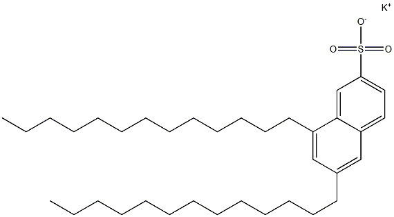 6,8-Ditridecyl-2-naphthalenesulfonic acid potassium salt Struktur