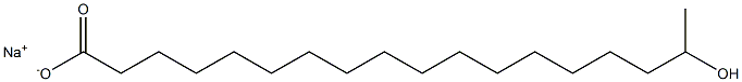 17-Hydroxystearic acid sodium salt Struktur