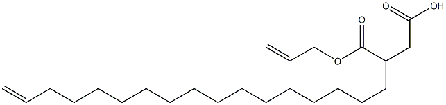 3-(16-Heptadecenyl)succinic acid 1-hydrogen 4-allyl ester Struktur