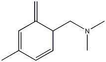 4-Methyl-N,N-dimethyl-6-methylene-2,4-cyclohexadiene-1-methanamine Struktur