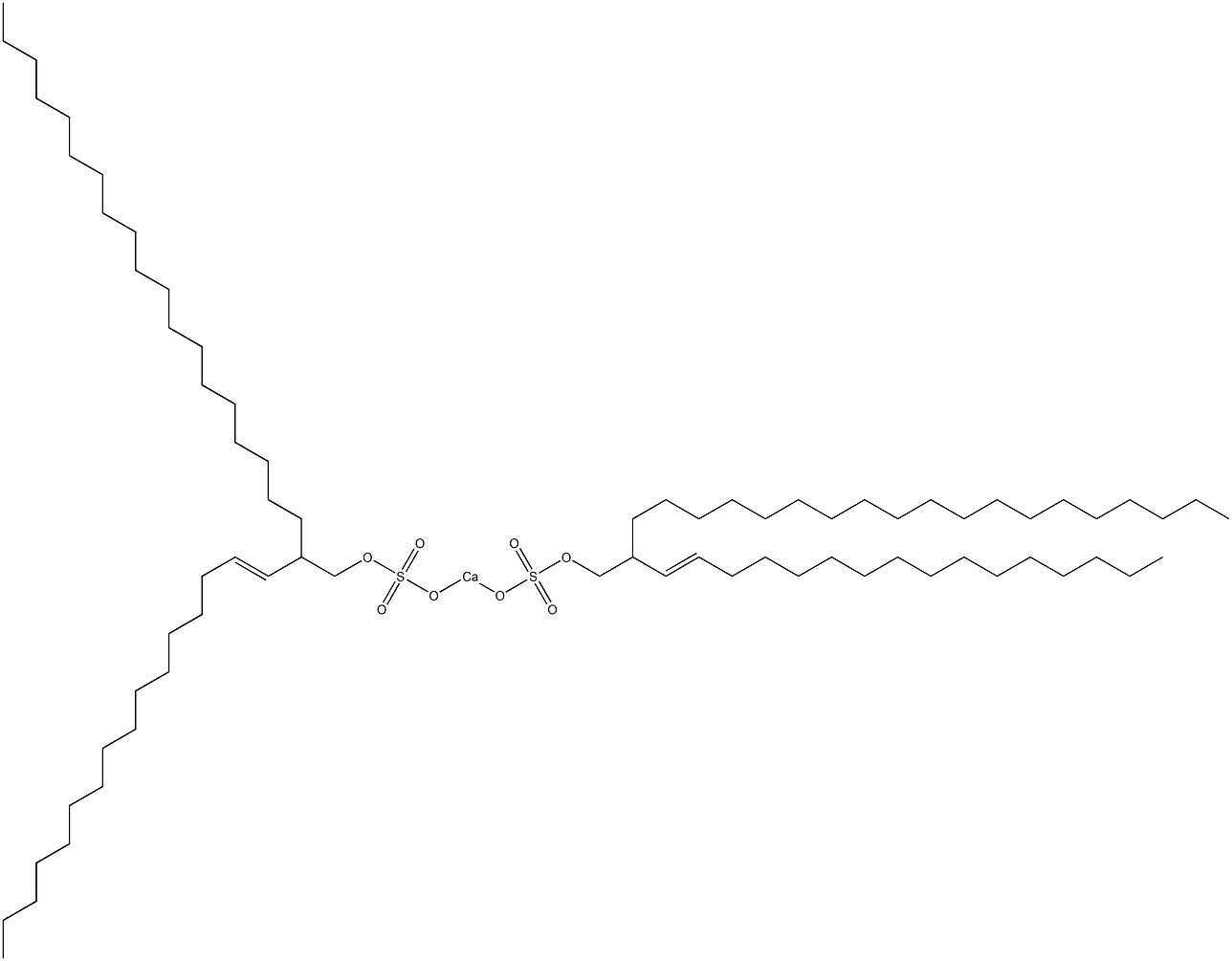 Bis[2-(1-hexadecenyl)henicosyloxysulfonyloxy]calcium Struktur