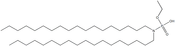 N,N-Dioctadecylamidophosphoric acid hydrogen ethyl ester Struktur