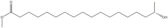 [S,(+)]-17-Hydroxystearic acid methyl ester Struktur