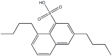 3,8-Dibutyl-1-naphthalenesulfonic acid Struktur