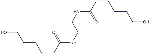 N,N'-Ethylenebis(6-hydroxyhexanamide) Struktur