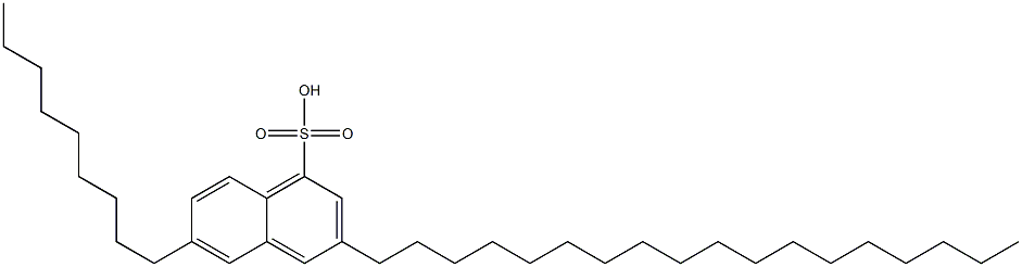 6-Nonyl-3-octadecyl-1-naphthalenesulfonic acid Struktur