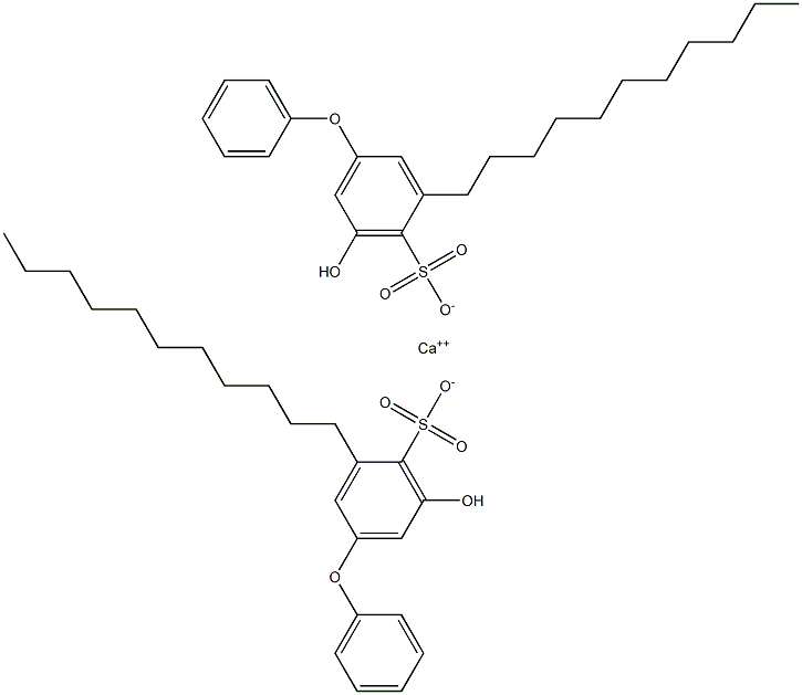 Bis(5-hydroxy-3-undecyl[oxybisbenzene]-4-sulfonic acid)calcium salt Struktur