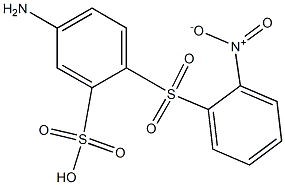 5-Amino-2-[(2-nitrophenyl)sulfonyl]benzenesulfonic acid Struktur