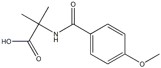 2-(4-Methoxybenzoylamino)-2-methylpropionic acid Struktur