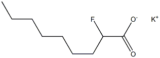 2-Fluorononanoic acid potassium salt Struktur