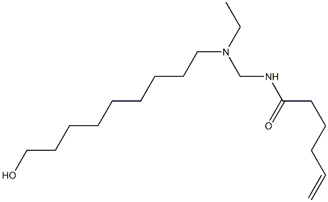 N-[[N-Ethyl-N-(9-hydroxynonyl)amino]methyl]-5-hexenamide Struktur