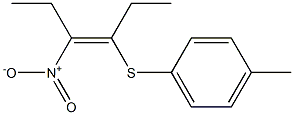 (Z)-3-(4-Methylphenylthio)-4-nitro-3-hexene Struktur