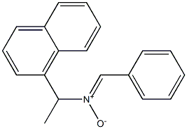 N-[1-(1-Naphtyl)ethyl]phenylmethanimine N-oxide Struktur