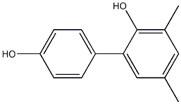 3,5-Dimethyl-1,1'-biphenyl-2,4'-diol Struktur