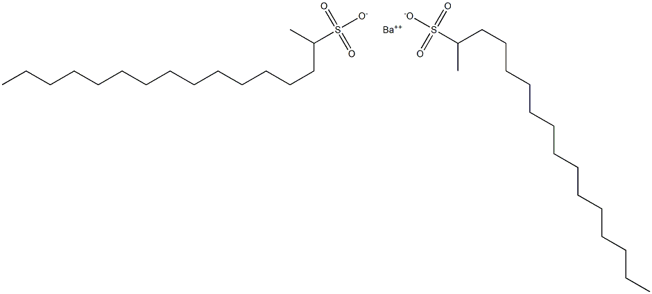 Bis(hexadecane-2-sulfonic acid)barium salt Struktur