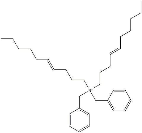 Di(4-decenyl)dibenzylaminium Struktur