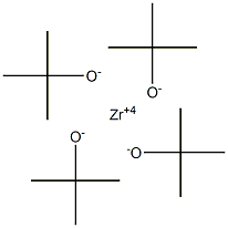 Zirconium(IV)tetrakis(tert-butoxide) Struktur