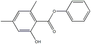 4,6-Dimethyl-2-hydroxybenzoic acid phenyl ester Struktur