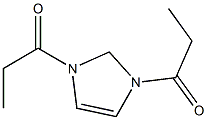 1,3-Dipropionyl-2,3-dihydro-1H-imidazole Struktur