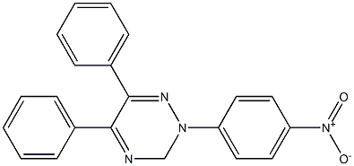 5,6-Diphenyl-2-(p-nitrophenyl)-2,3-dihydro-1,2,4-triazine Struktur