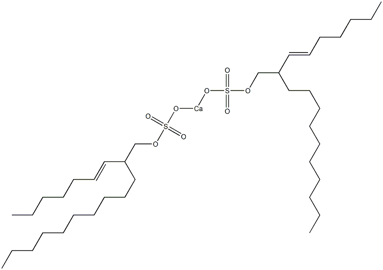 Bis[2-(1-heptenyl)dodecyloxysulfonyloxy]calcium Struktur