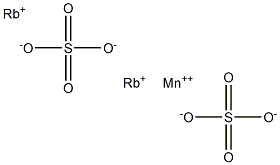 Rubidium manganese(II) sulfate Struktur