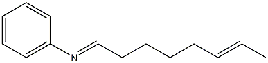 N-(6-Octen-1-ylidene)aniline Struktur