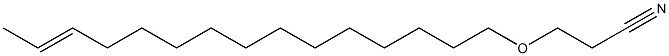 3-(13-Pentadecenyloxy)propionitrile Struktur