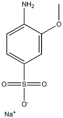 4-Amino-3-methoxybenzenesulfonic acid sodium salt Struktur