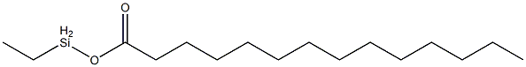 Myristic acid ethylsilyl ester Struktur