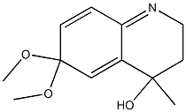 2,3,4,6-Tetrahydro-4-hydroxy-6,6-dimethoxy-4-methylquinoline Struktur