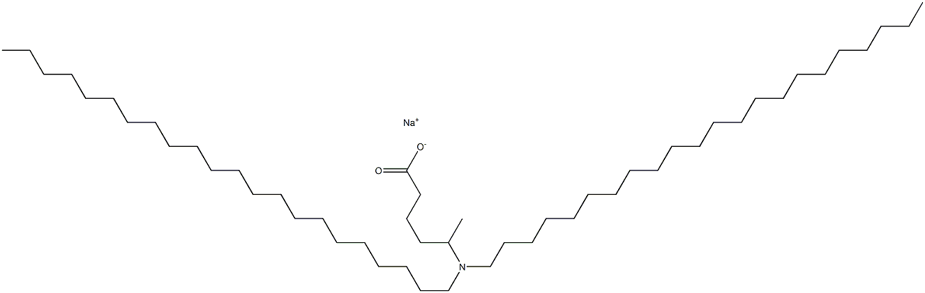 5-(Didocosylamino)hexanoic acid sodium salt Struktur