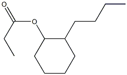 Propionic acid 2-butylcyclohexyl ester Struktur