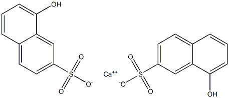 Bis(8-hydroxy-2-naphthalenesulfonic acid)calcium salt Struktur