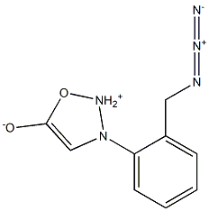 3-[2-Azidomethylphenyl]-1,2,3-oxadiazole -ium-5-olate Struktur