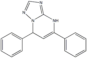 5,7-Diphenyl-4,7-dihydro[1,2,4]triazolo[1,5-a]pyrimidine Struktur