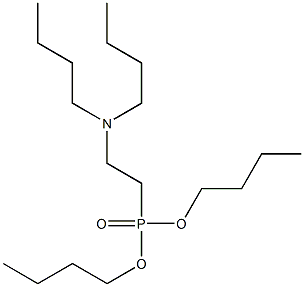 2-(Dibutylamino)ethylphosphonic acid dibutyl ester Struktur