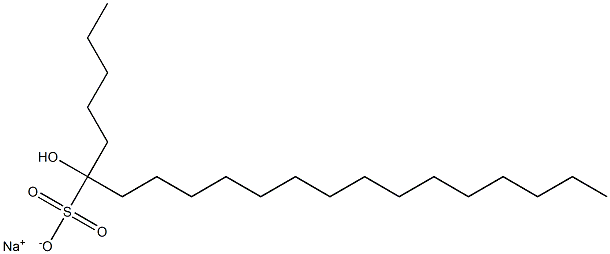 6-Hydroxyhenicosane-6-sulfonic acid sodium salt Struktur