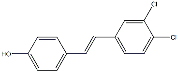 4-[(E)-2-(3,4-Dichlorophenyl)ethenyl]phenol Struktur