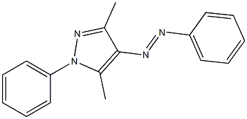 3,5-Dimethyl-4-(phenylazo)-1-phenyl-1H-pyrazole Struktur