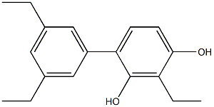 2-Ethyl-4-(3,5-diethylphenyl)benzene-1,3-diol Struktur