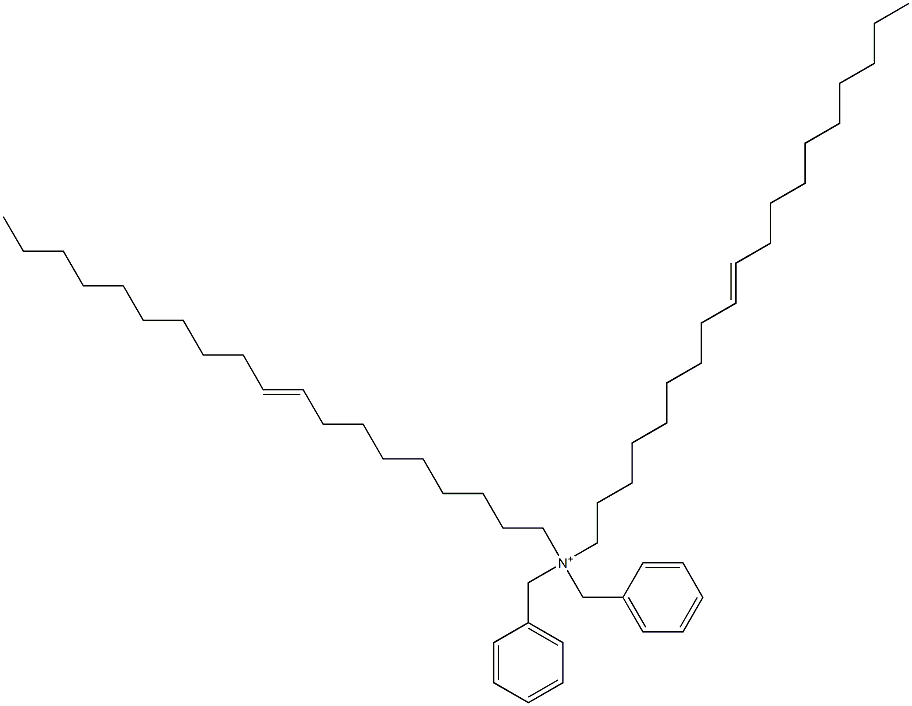 Di(9-nonadecenyl)dibenzylaminium Struktur