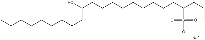 14-Hydroxytricosane-4-sulfonic acid sodium salt Struktur