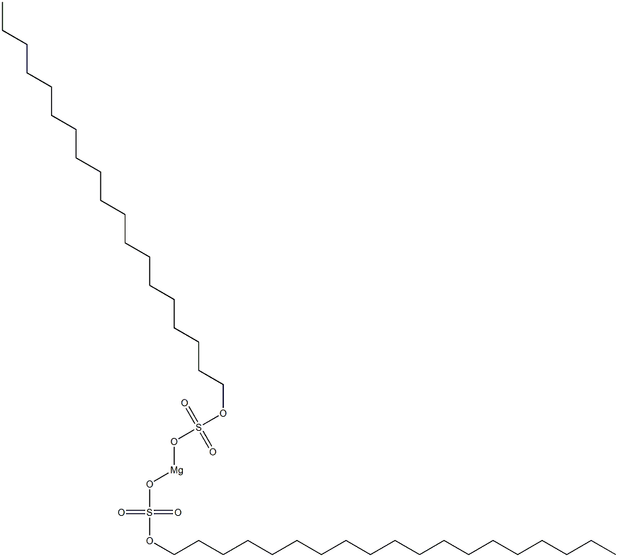 Bis(nonadecyloxysulfonyloxy)magnesium Struktur