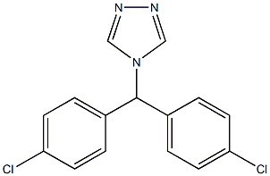 4-[Bis(4-chlorophenyl)methyl]-4H-1,2,4-triazole Struktur