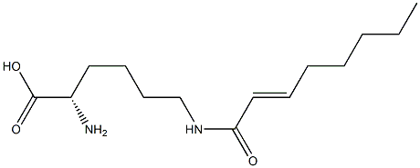 N6-(2-Octenoyl)lysine Struktur