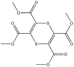 1,4-Dithiin-2,3,5,6-tetracarboxylic acid tetramethyl ester Struktur