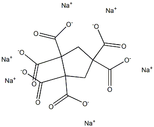 1,1,2,2,4,4-Cyclopentanehexacarboxylic acid hexasodium salt Struktur