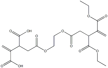 4,4'-[Ethylenebis(oxycarbonyl)]bis(1-butene-2,3-dicarboxylic acid diethyl) ester Struktur